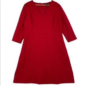 Ralph Lauren V-Neck Longsleeve Dress NWT 16
